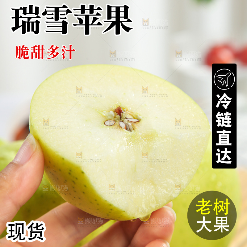 浅底上的瑞雪苹果