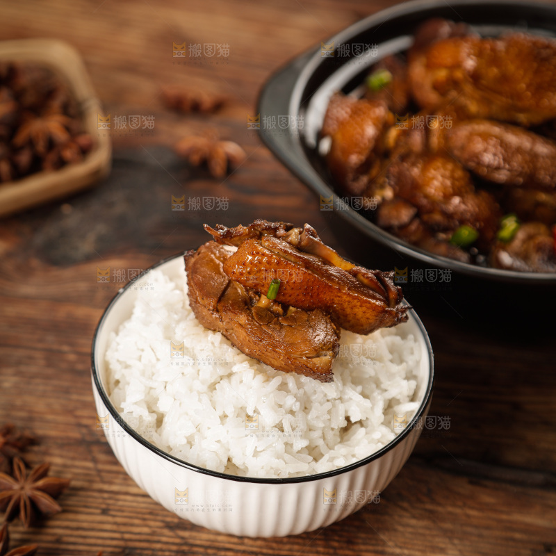 深底上的炖鹅肉