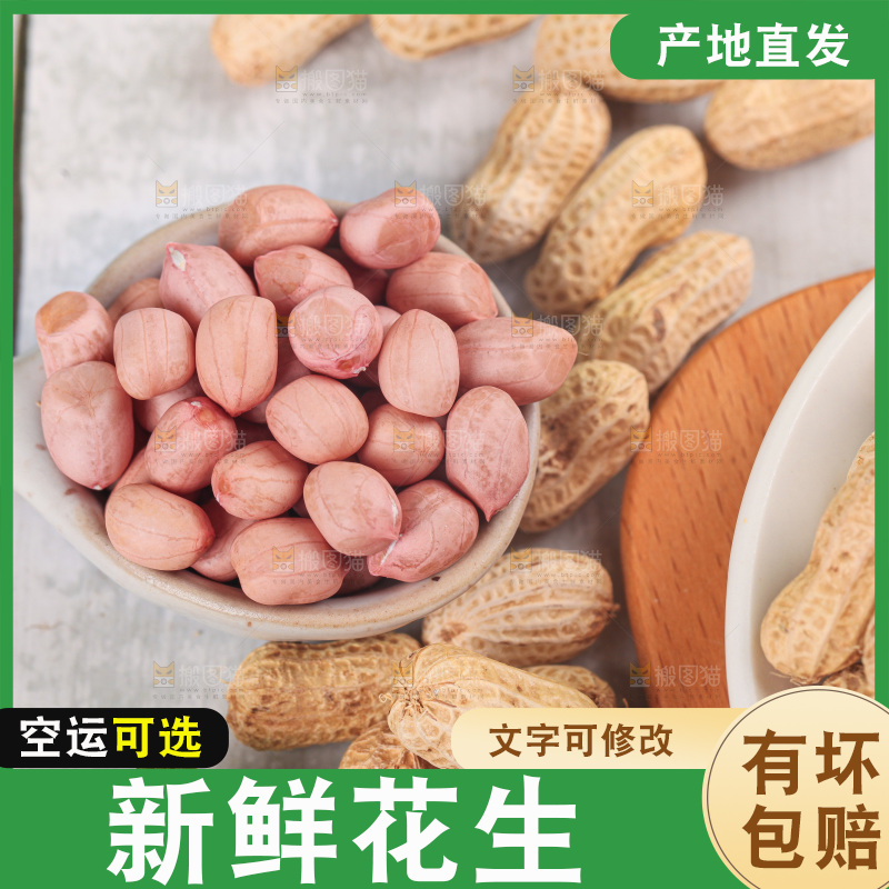 浅底上的生花生