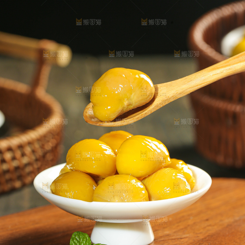 深底上的板栗仁