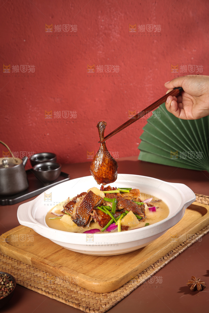 深底上的酱鸭