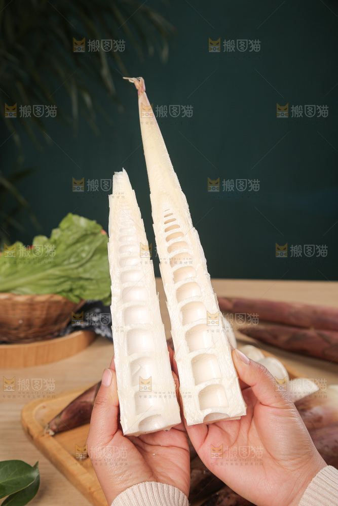 深底的雷竹笋
