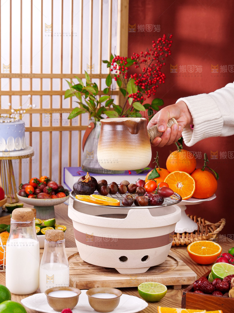 木底上的围炉