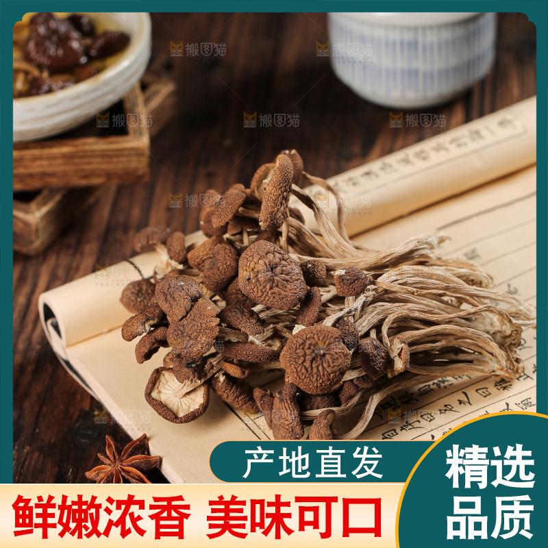 深底上的鹿茸菇