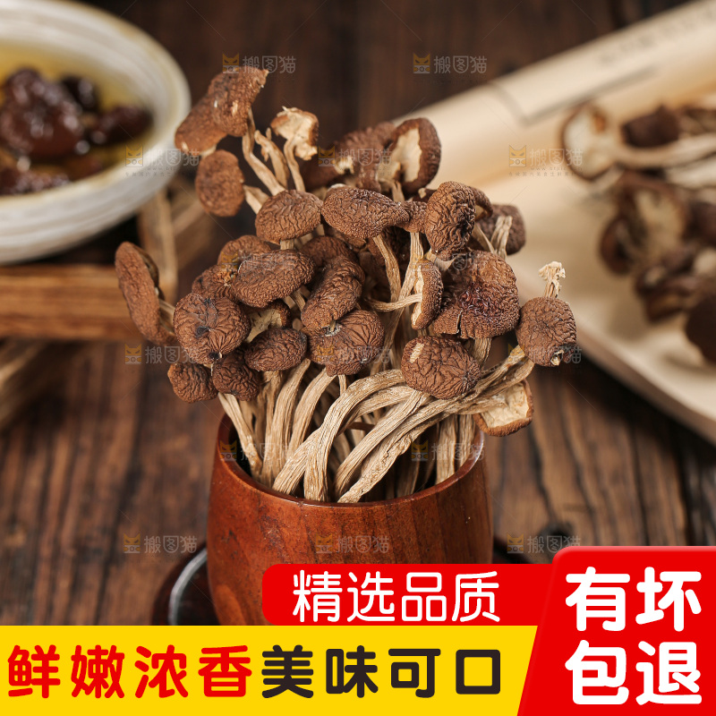 深底上的鹿茸菇