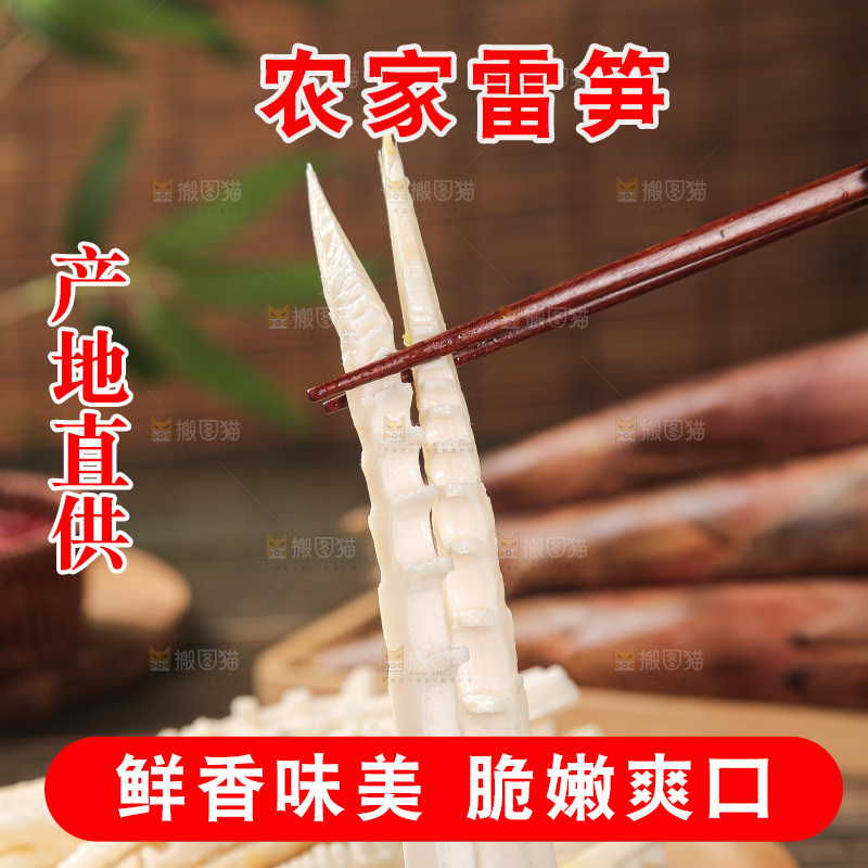 深底的雷竹笋