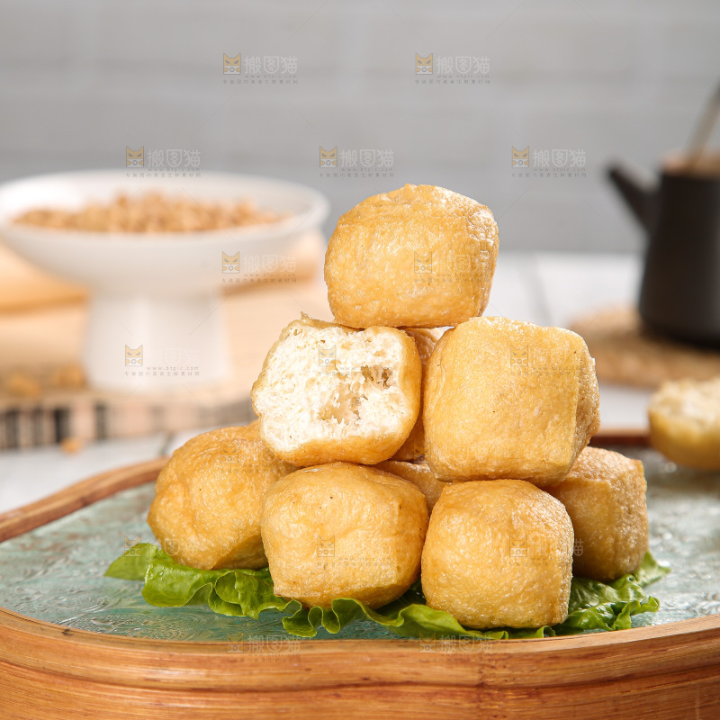 浅底上的油豆泡