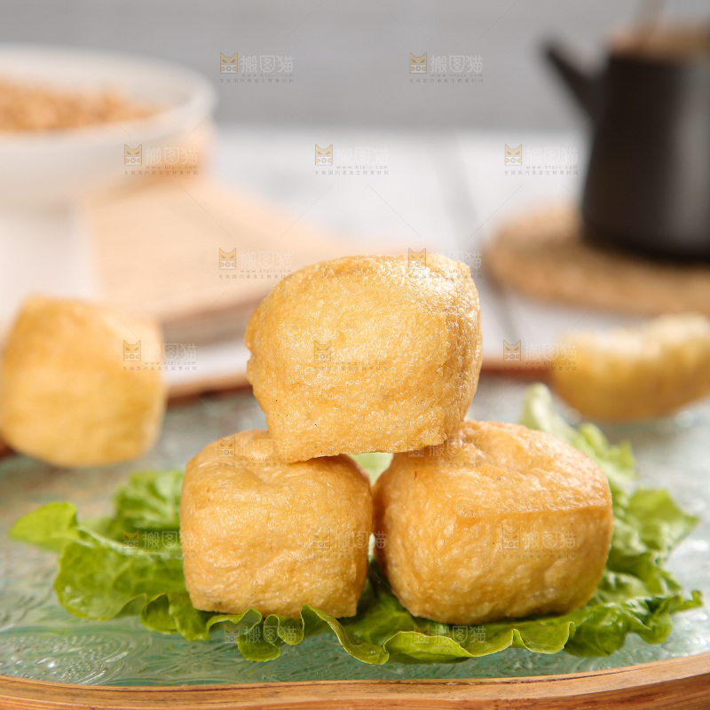 浅底上的油豆泡
