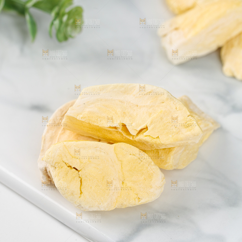 浅底上的冻干榴莲