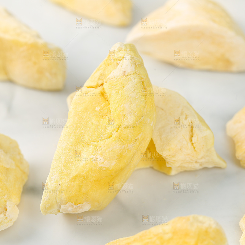 浅底上的冻干榴莲