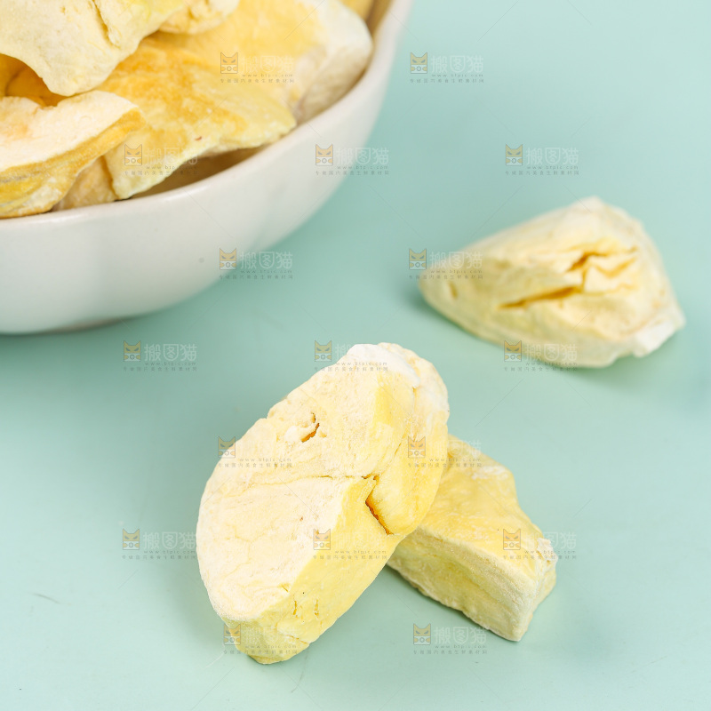 浅底上的冻干榴莲