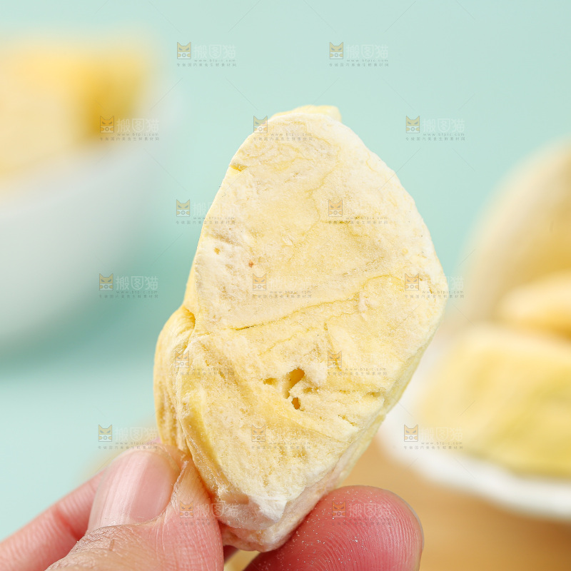 浅底上的冻干榴莲