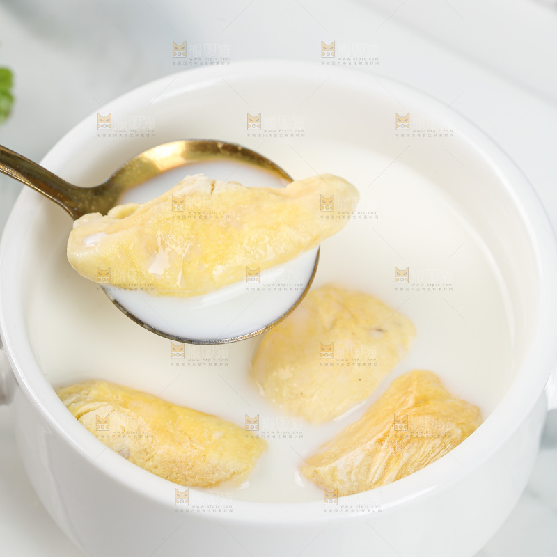 浅底上的冻干榴莲