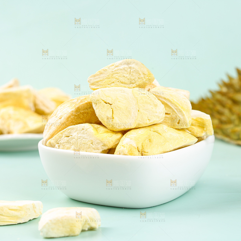 浅底上的冻干榴莲