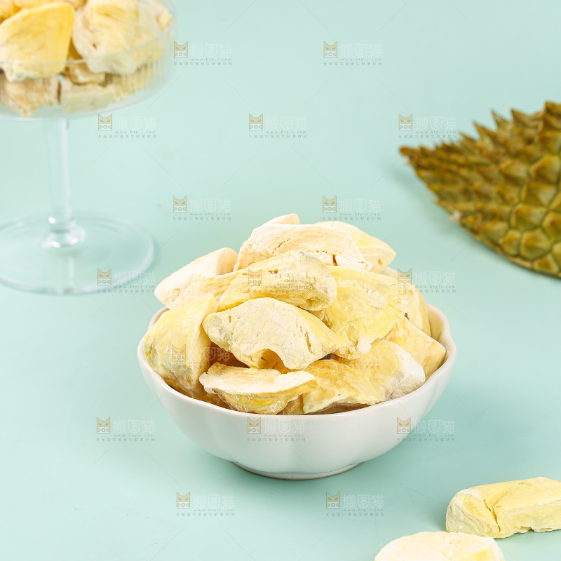 浅底上的冻干榴莲