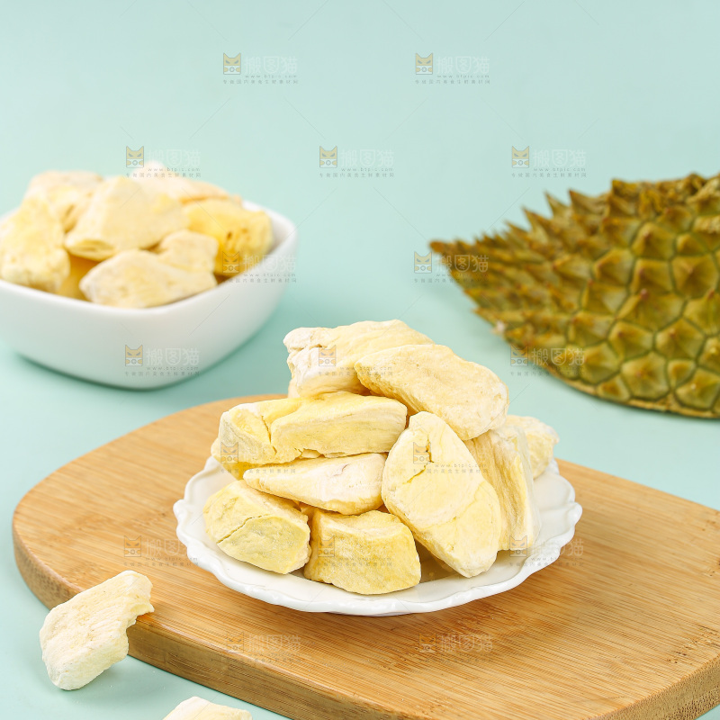 浅底上的冻干榴莲