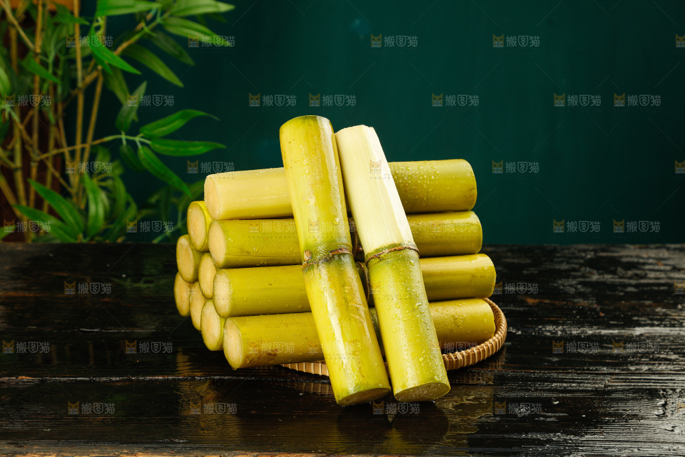 深底上的黄皮甘蔗