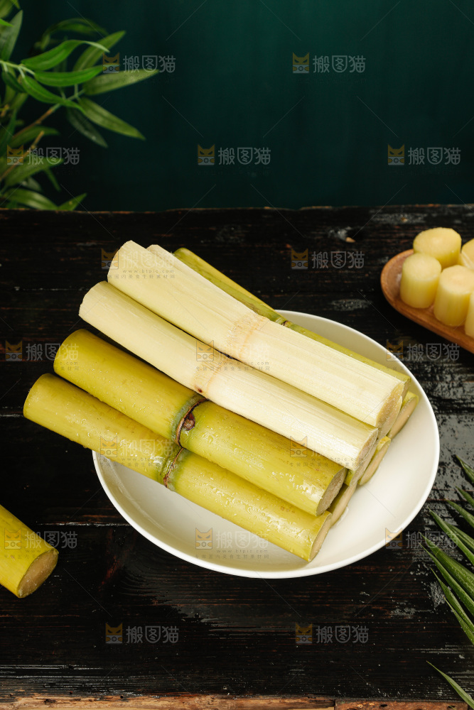 深底上的黄皮甘蔗