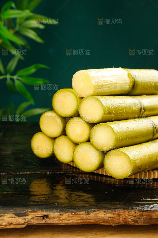 深底上的黄皮甘蔗