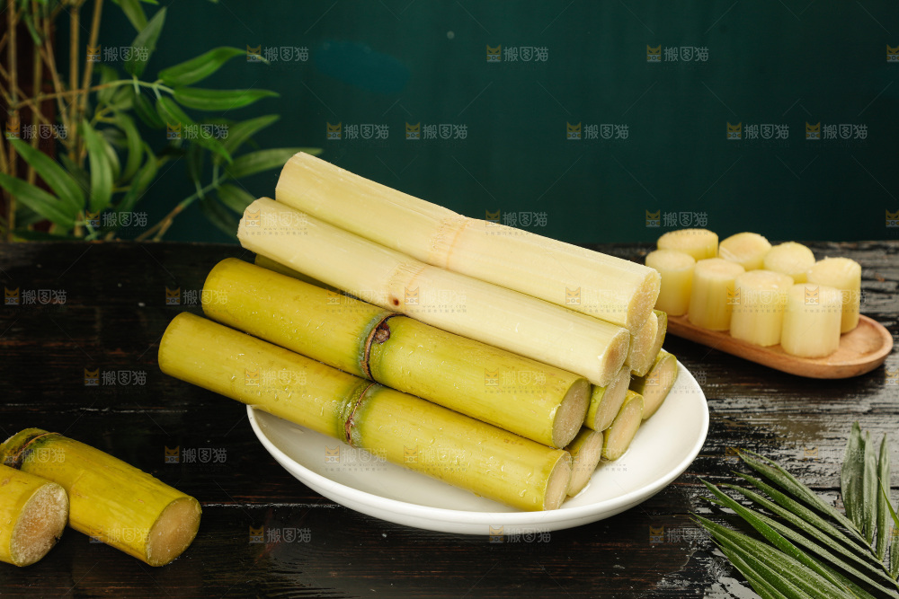 深底上的黄皮甘蔗