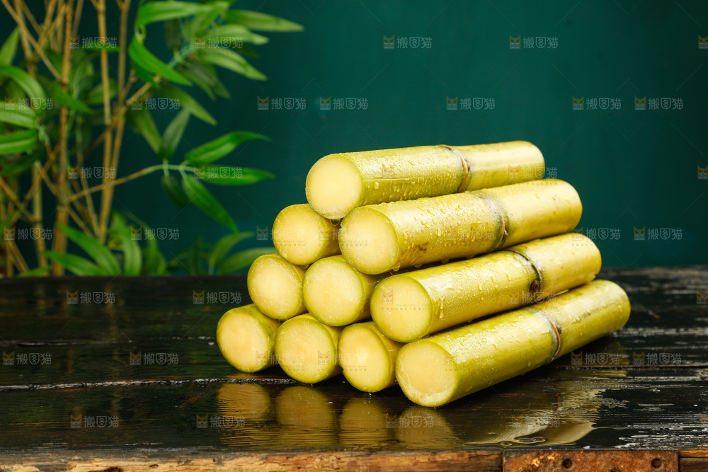 深底上的黄皮甘蔗