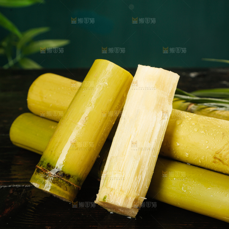 深底上的黄皮甘蔗