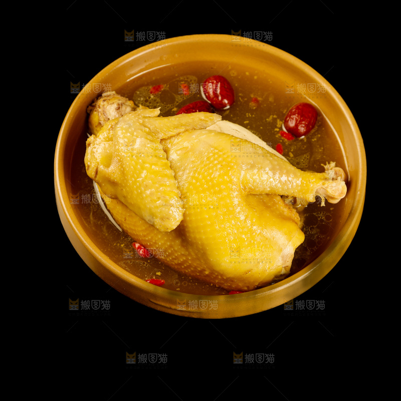 深底上的鸡汤