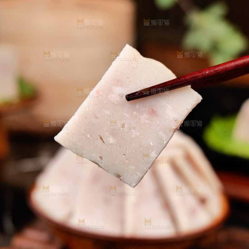深底上的白果肉糕