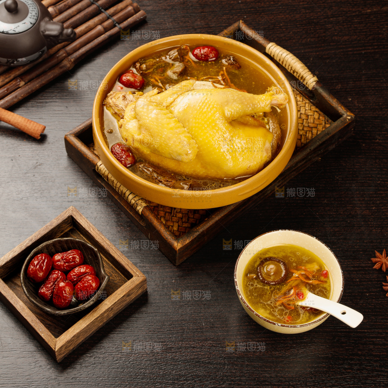 深底上的鸡汤