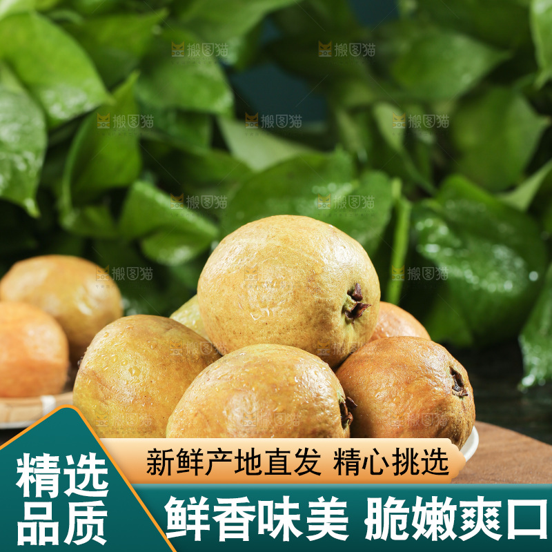 木底上的红心芭乐