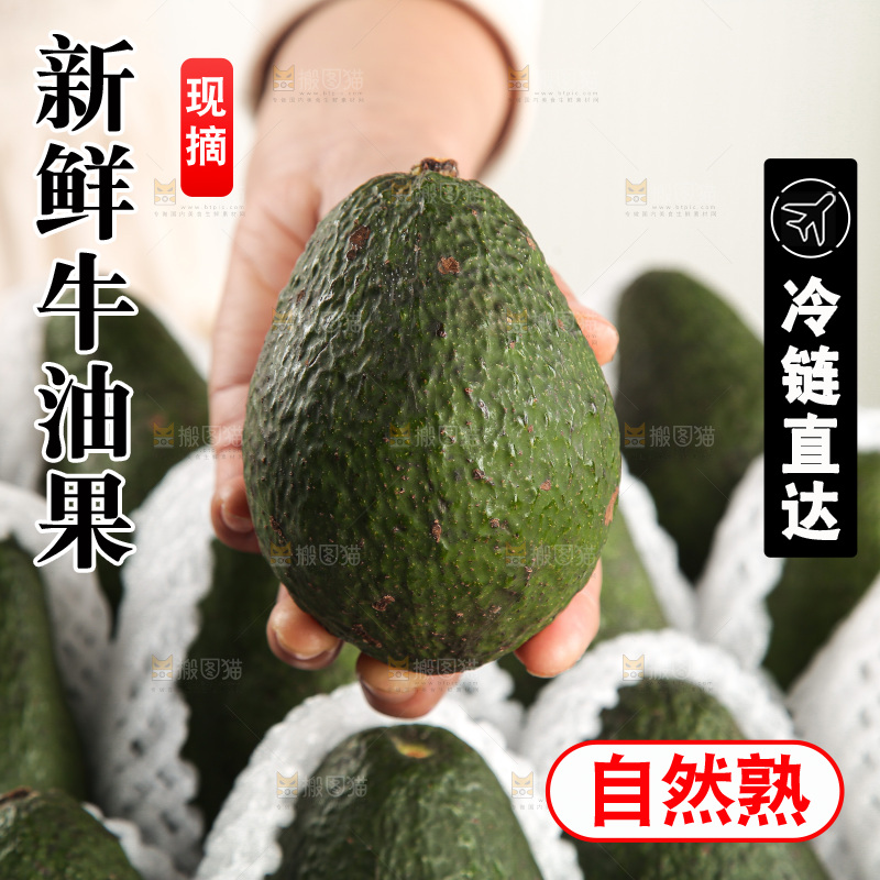 浅底上的牛油果