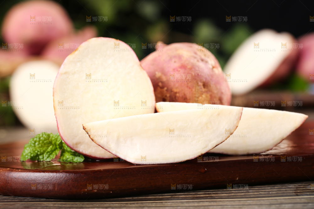深底上的白心红薯