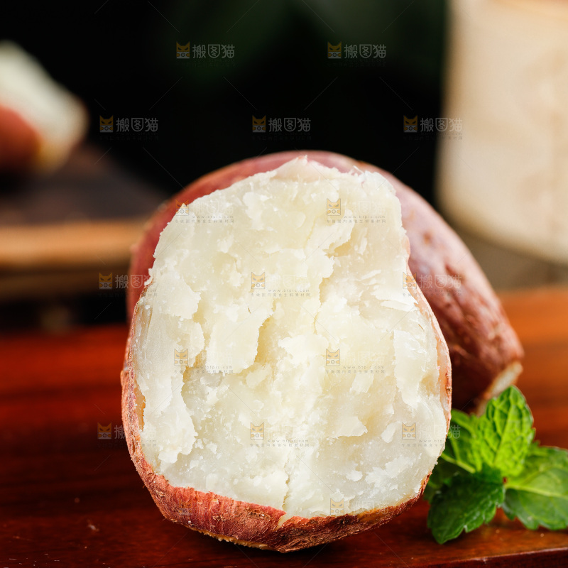 深底上的白心红薯