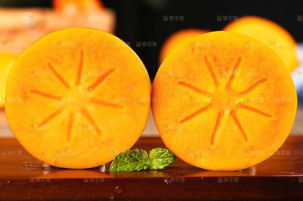 深底上的磨盘柿子