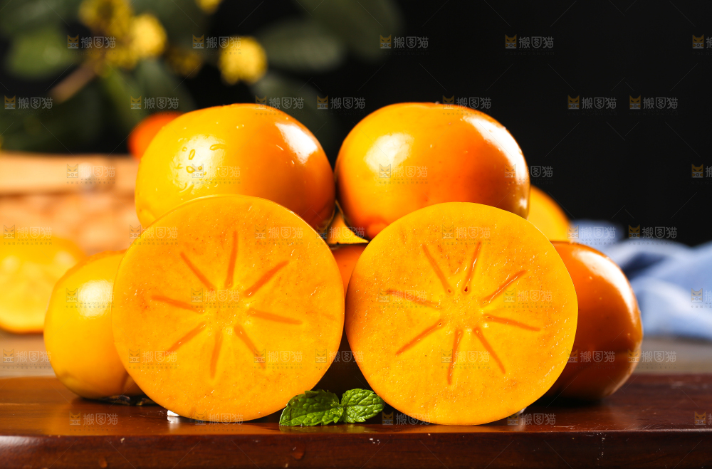 深底上的磨盘柿子