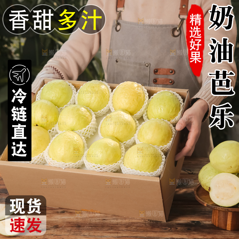 礼盒装的白心芭乐