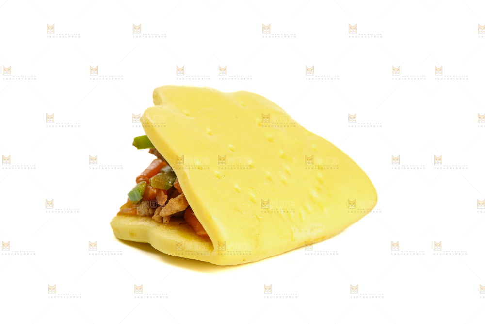 荷叶饼夹青椒肉丝