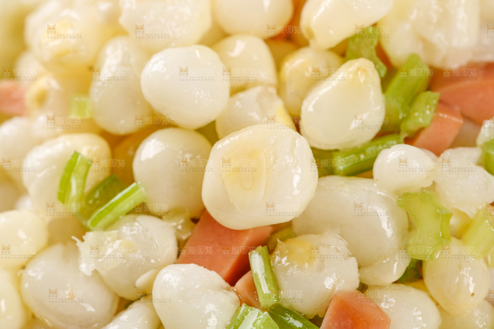 玉米粒炒火腿