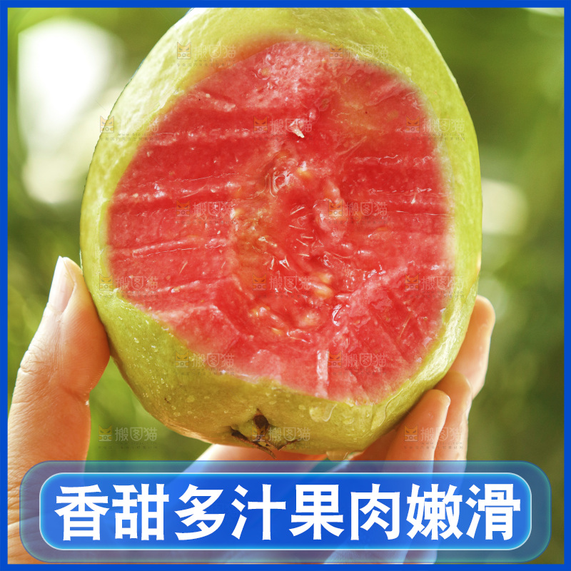 手里拿着红心芭乐
