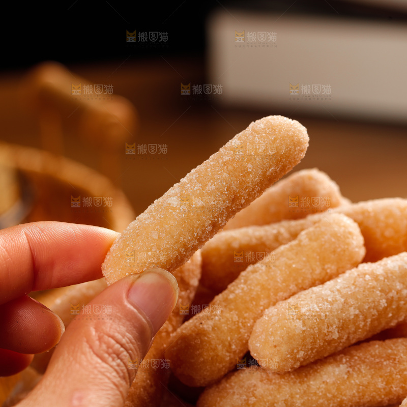 深底上的江米条