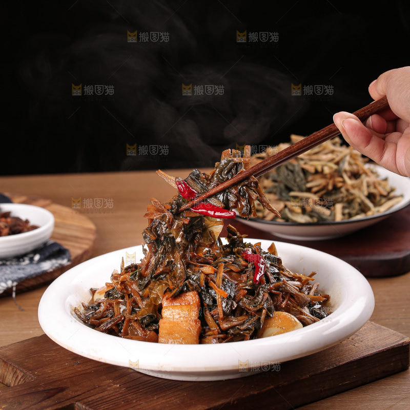 腊肉炒梅干菜