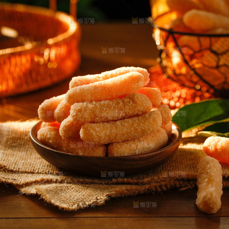 深底上的江米条