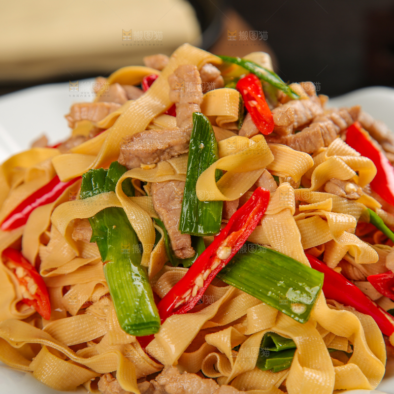 干豆腐炒肉丝