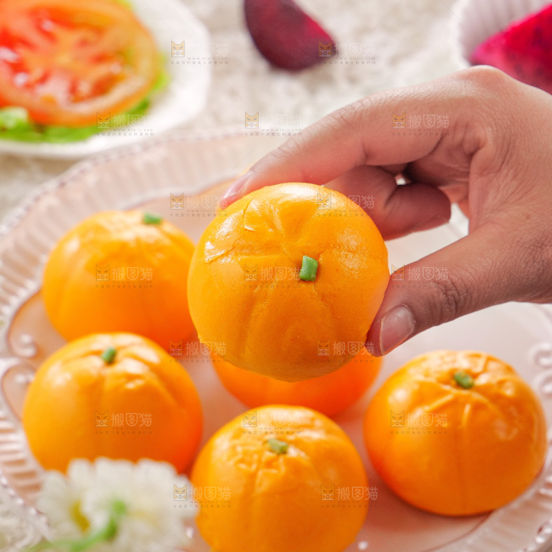 南瓜豆沙包