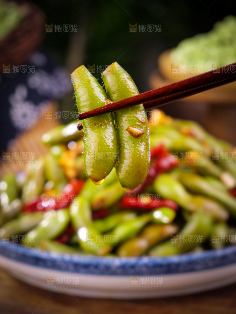 凉拌毛豆