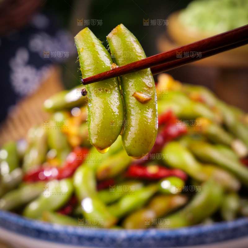 凉拌毛豆