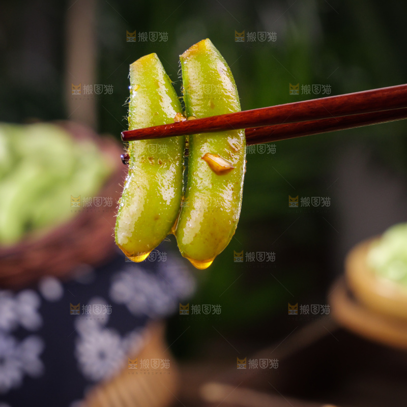凉拌毛豆