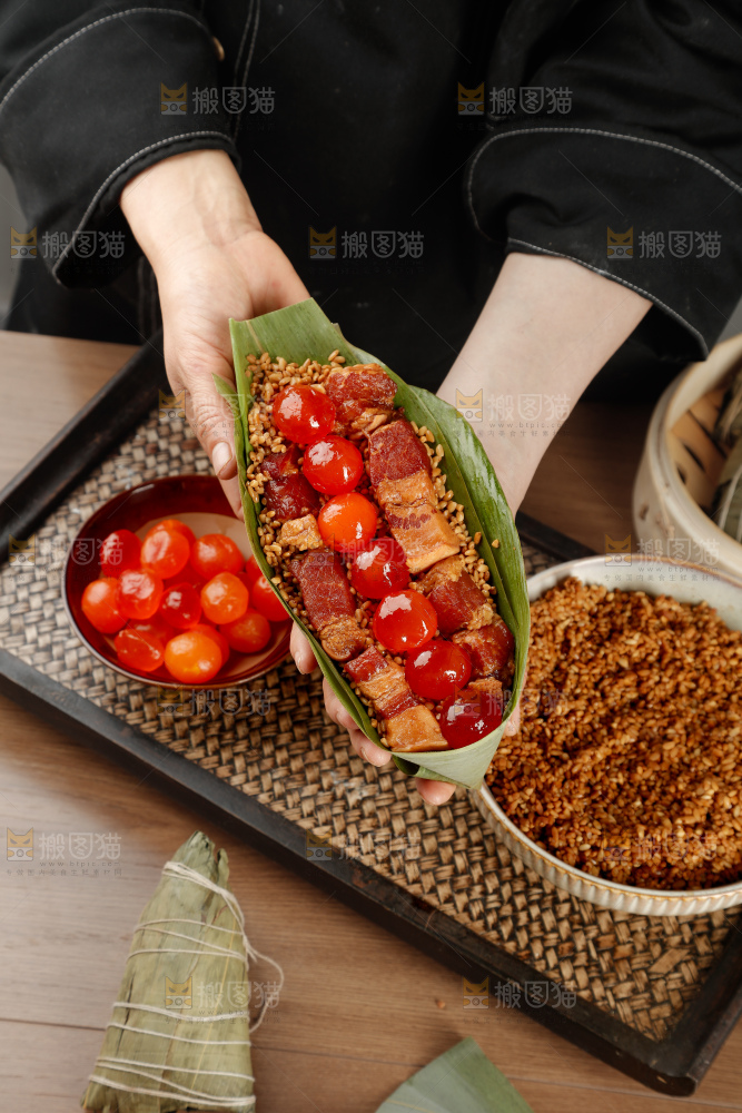 咸蛋黄肉粽