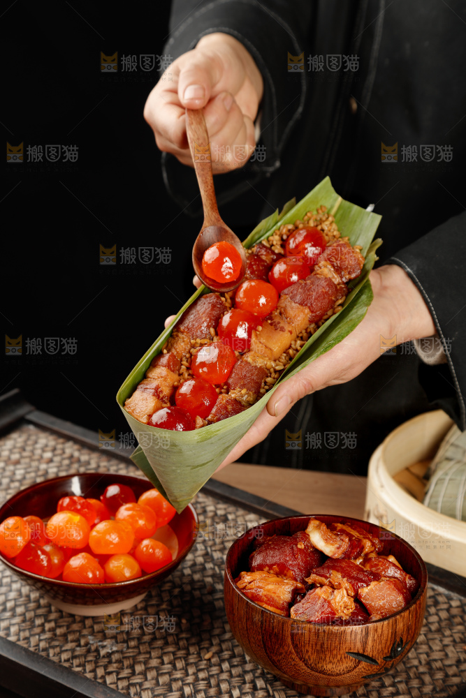 咸蛋黄肉粽