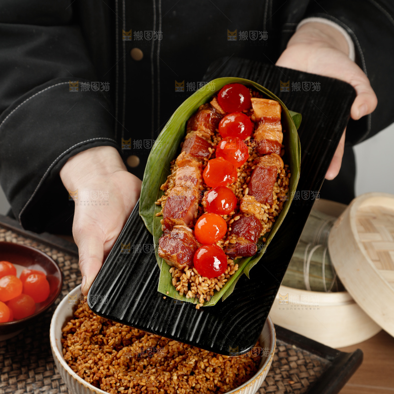 咸蛋黄肉粽
